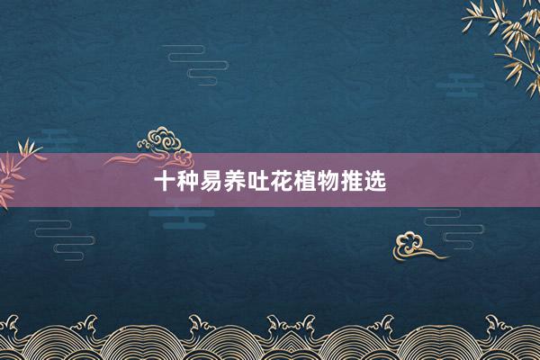 十种易养吐花植物推选